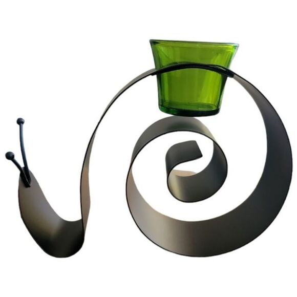 🩵NIB PartyLite Metal Snail Tealight/Votive Candle Holder - Picture 1 of 9
